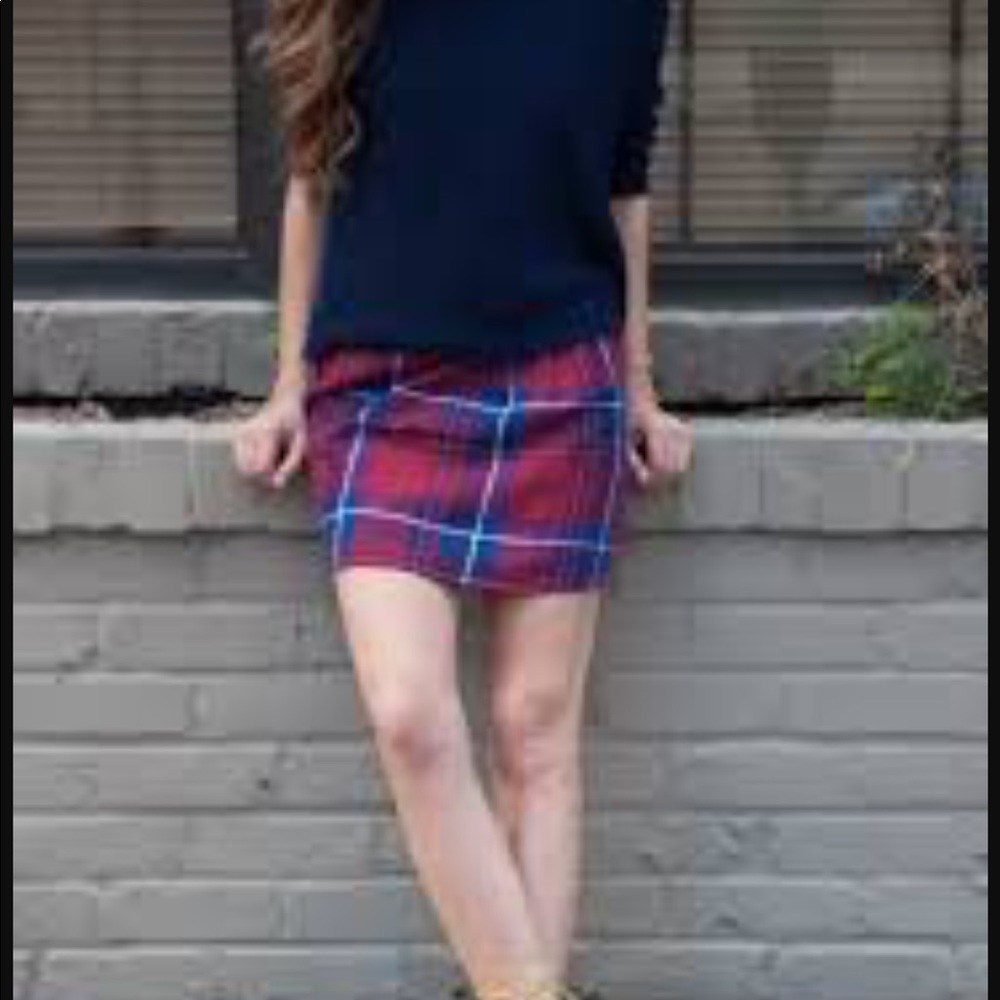 NWT Old Navy Jupe Plaid Skirt